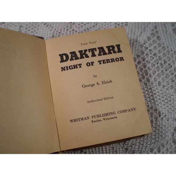 Daktari Night of Terror, Ivan Tors #2018 Vintage - Big Little Books 1968 Whitman - Picture 2 of 2